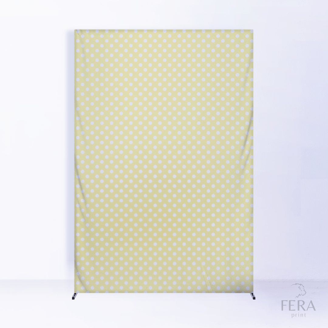 Painel Lateral Poá Amarelo c/ Forro