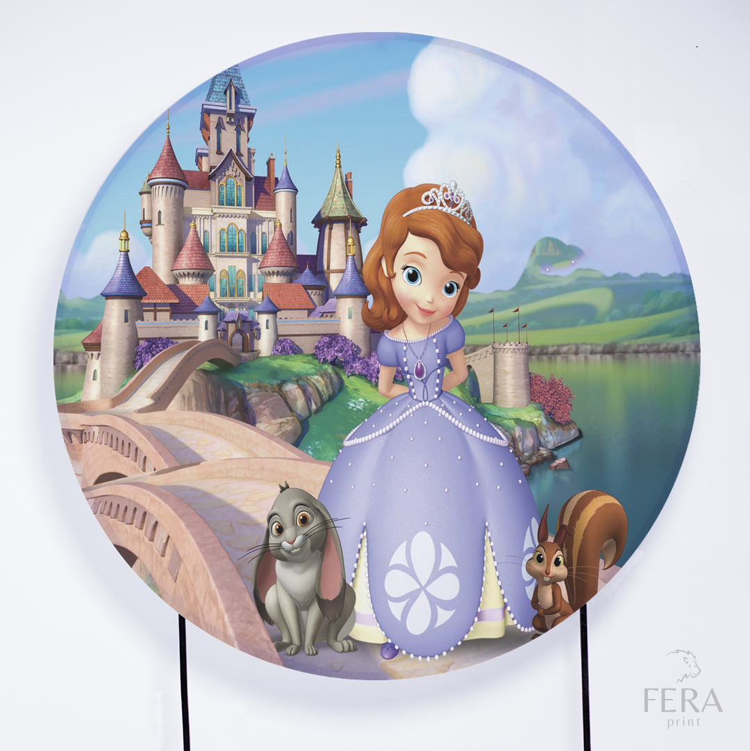 Painel Redondo Sofia  Sublimado