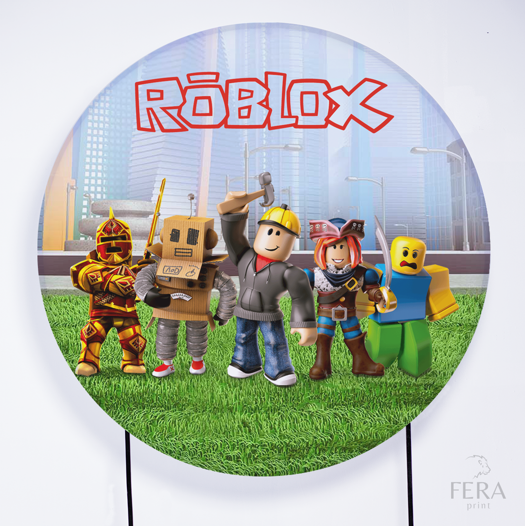 Painel Redondo Game Robô Sublimado