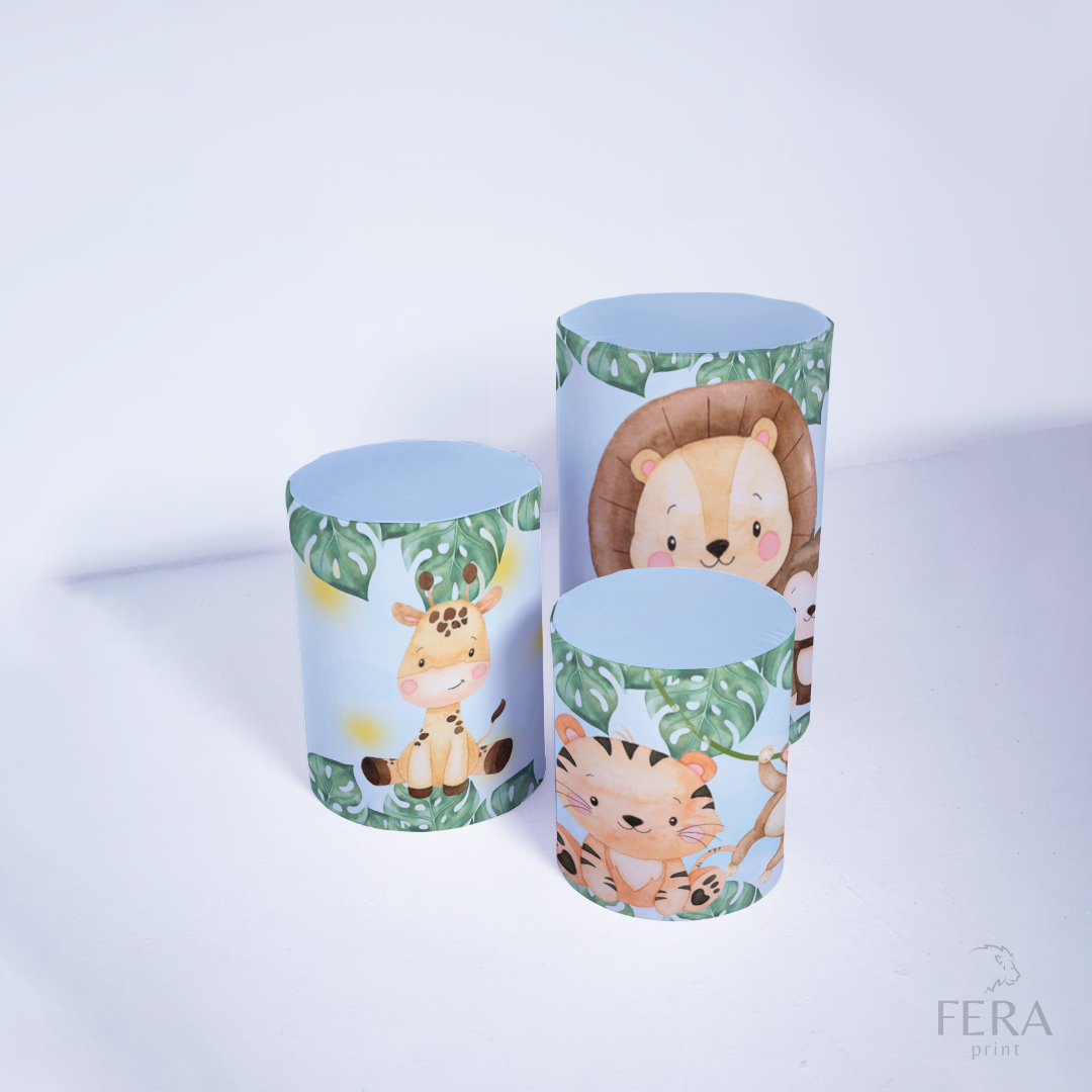 Kit Capa Cilindros + Capa Painel Safari Baby Sublimado