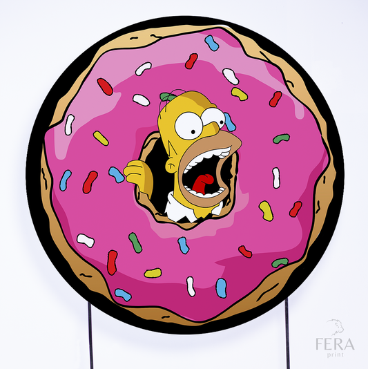 Painel Redondo Homem Amarela Sublimado