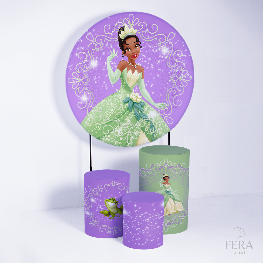 Kit Capa Cilindros + Capa Painel Princesa Sapo Sublimado