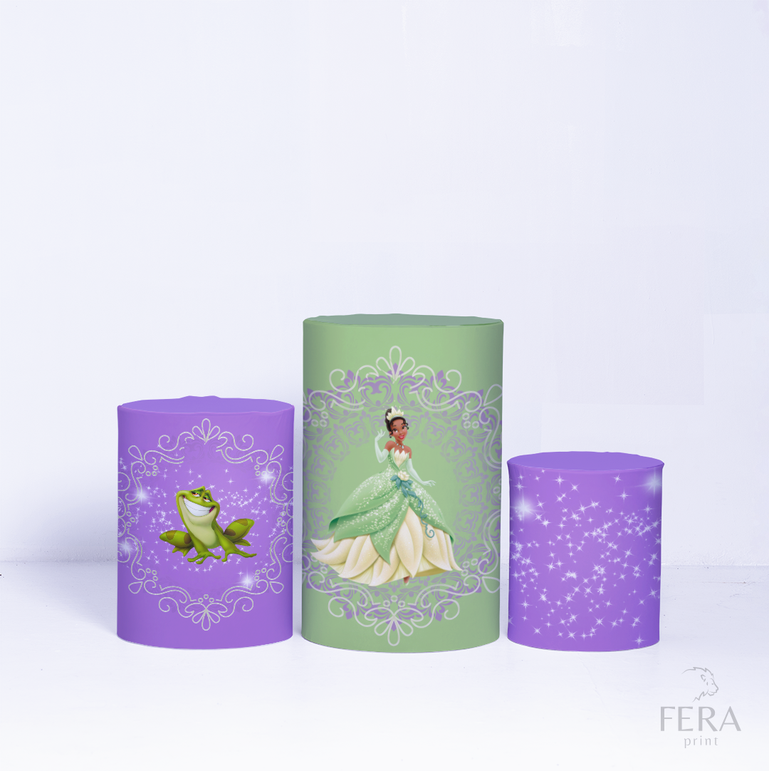 Kit Capa Cilindros + Capa Painel Princesa Sapo Sublimado