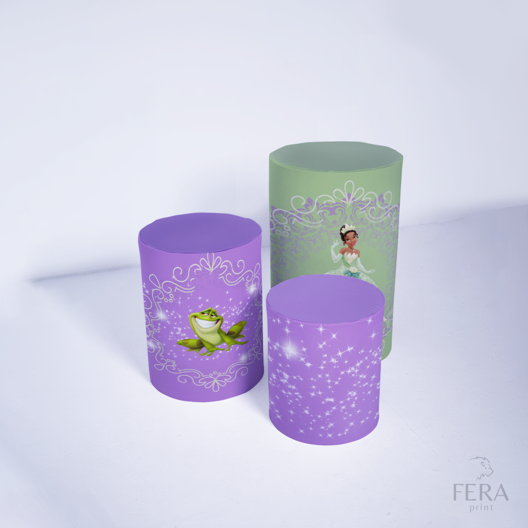 Kit Capa Cilindros + Capa Painel Princesa Sapo Sublimado