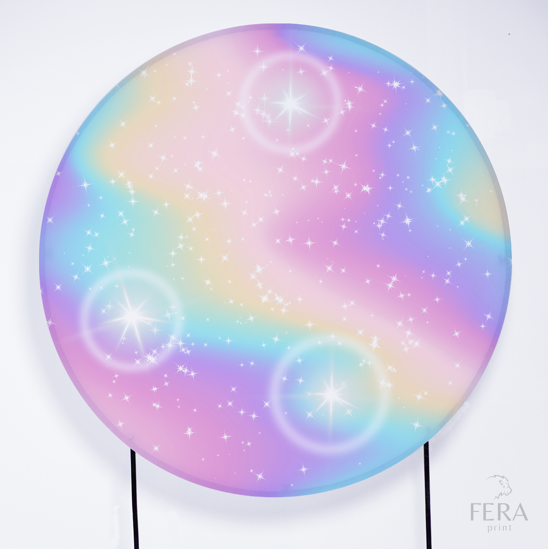 Painel Redondo Tie Dye Sublimado