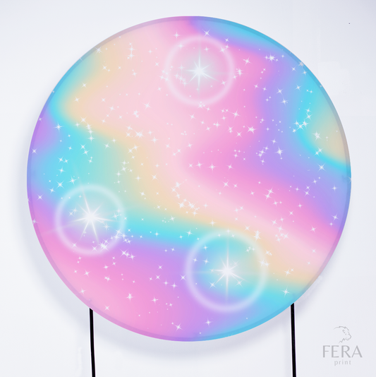 Painel Redondo Tie Dye Sublimado