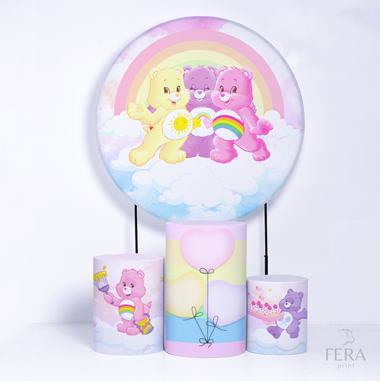 Kit Capa Cilindros + Capa Painel Ursinhos Felizes Sublimado