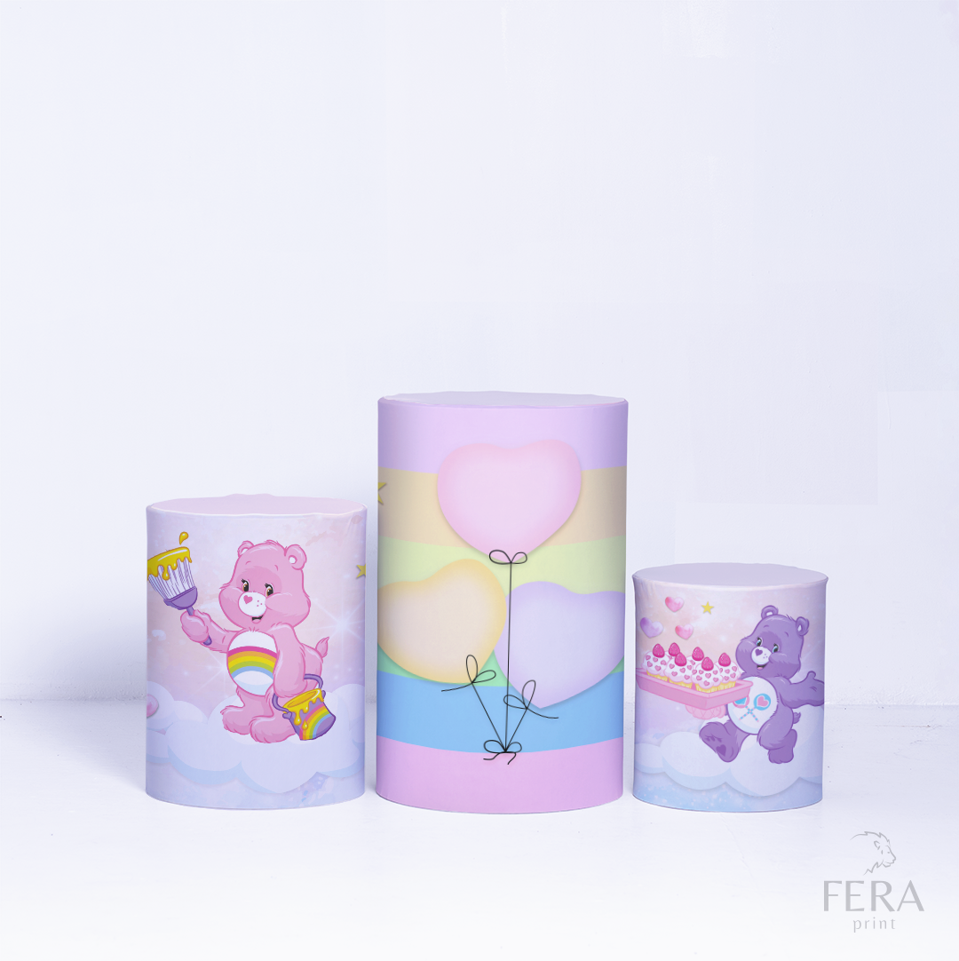 Kit Capa Cilindros + Capa Painel Ursinhos Felizes Sublimado