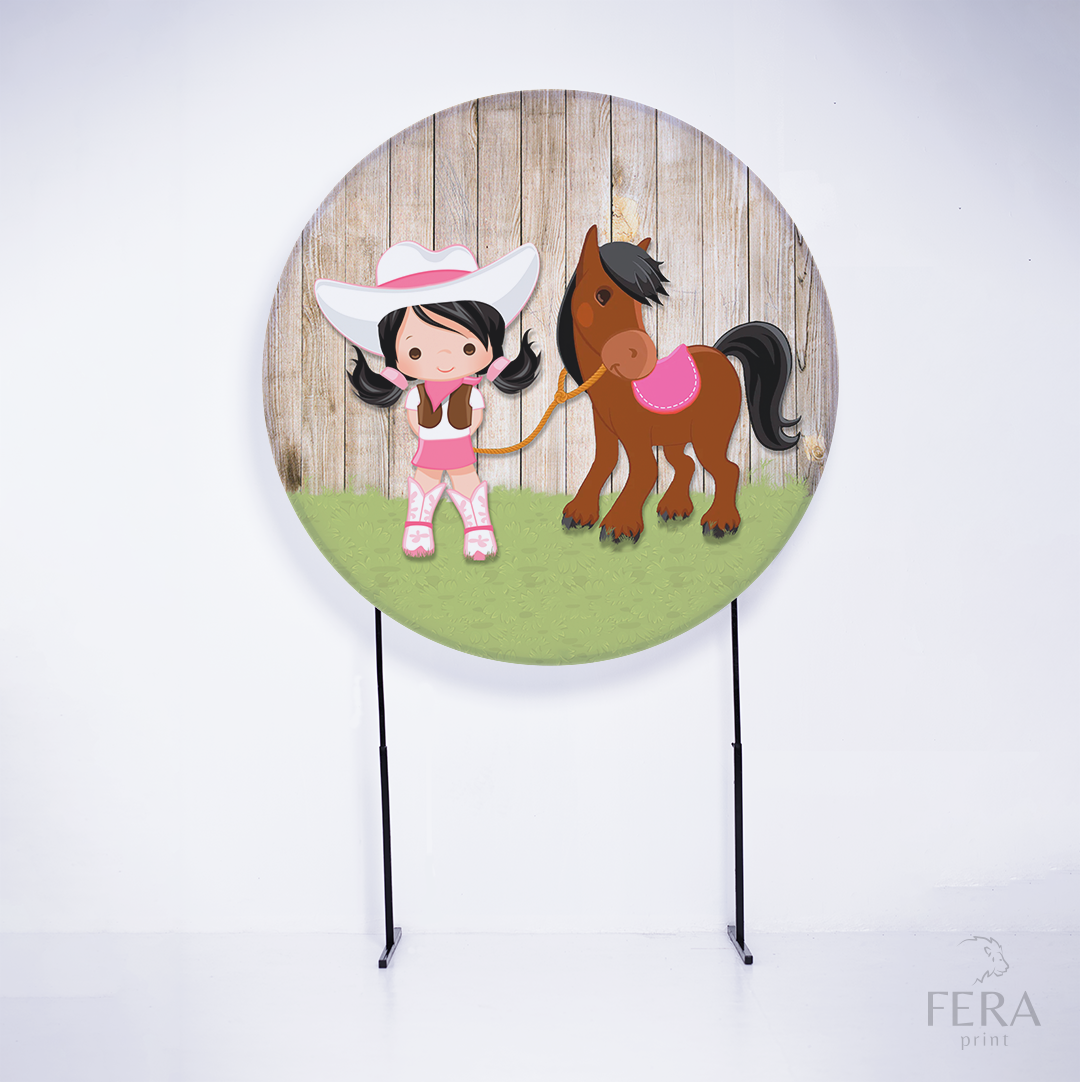 Painel Redondo Vaqueira  Sublimado