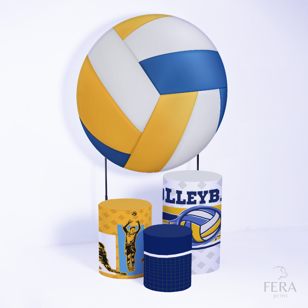 Kit Capa Cilindros + Capa Painel Vôlei Sublimado