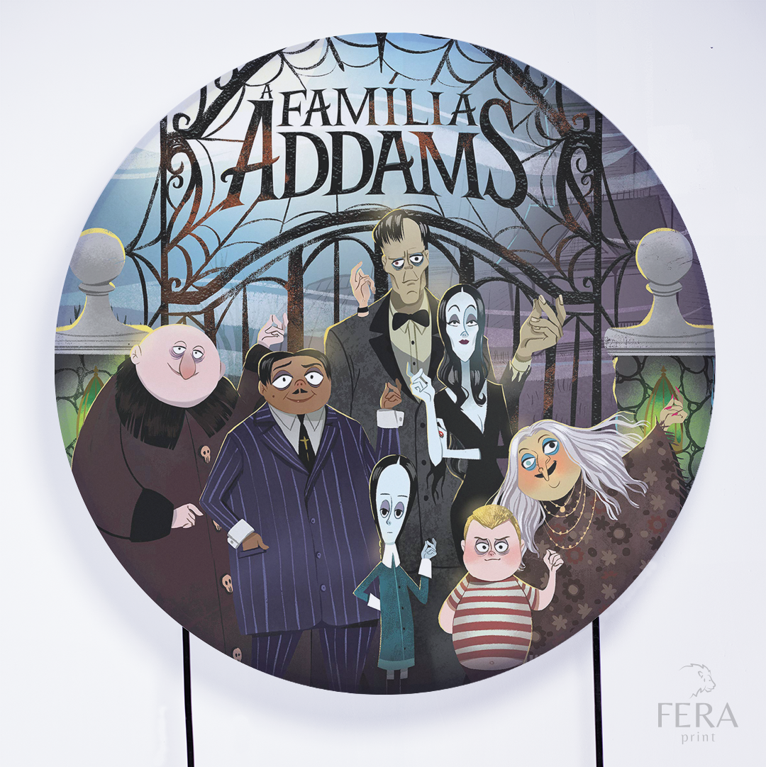 Painel Redondo Familia Adms Sublimado