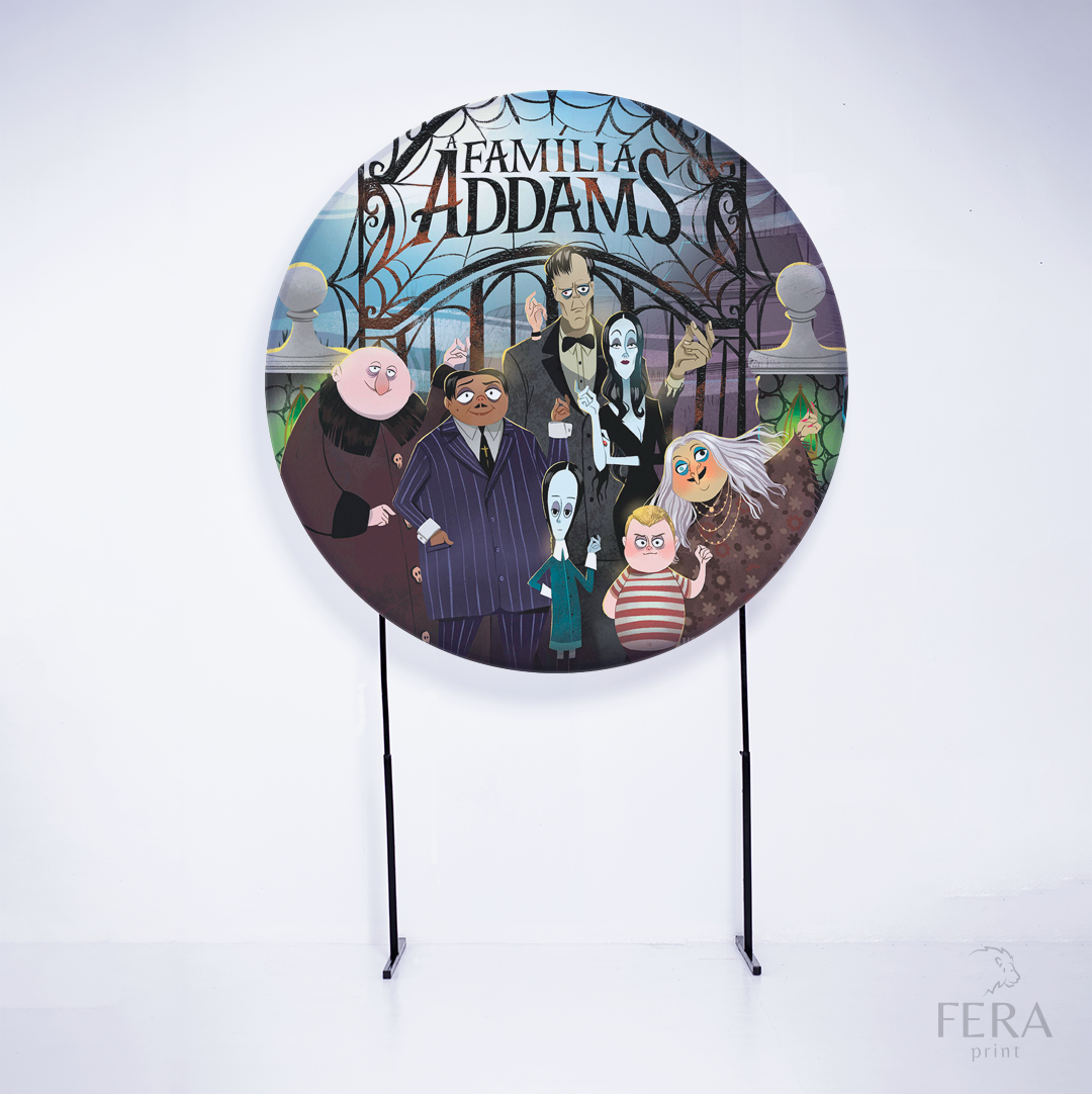 Painel Redondo Familia Adms Sublimado