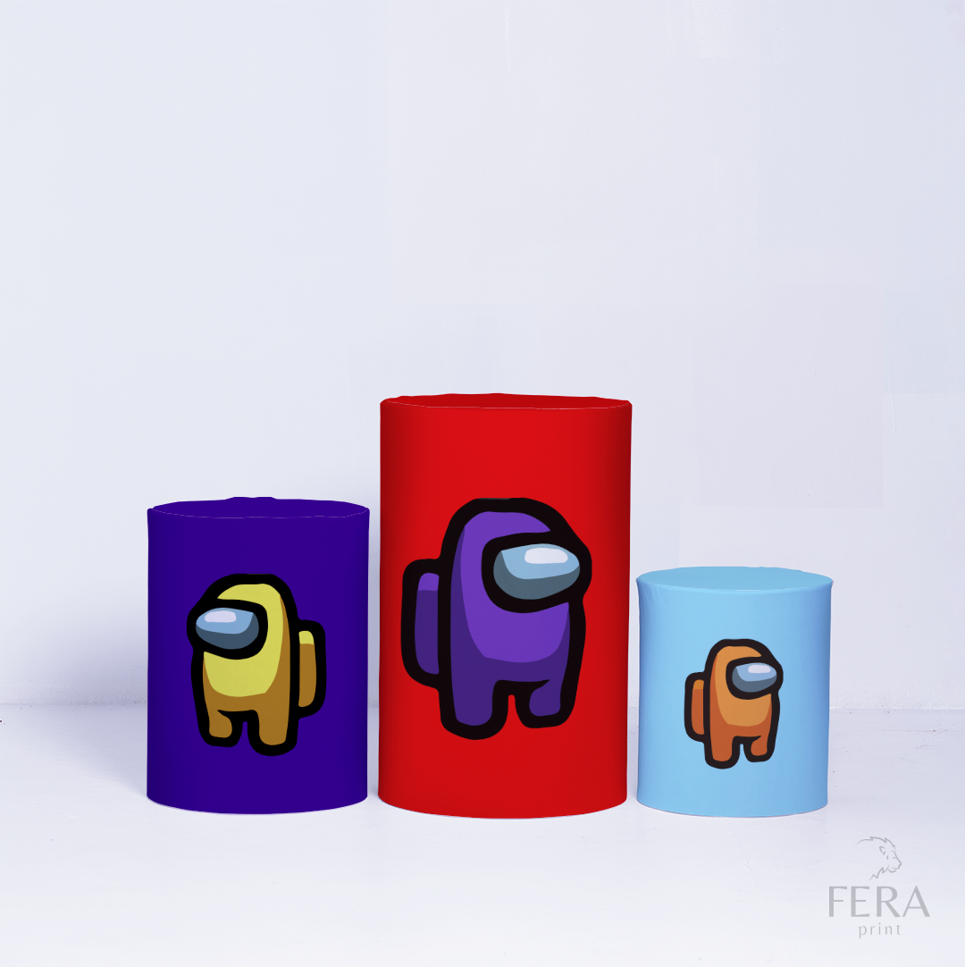 Kit Capa Cilindros + Capa Painel Game Espacial Sublimado