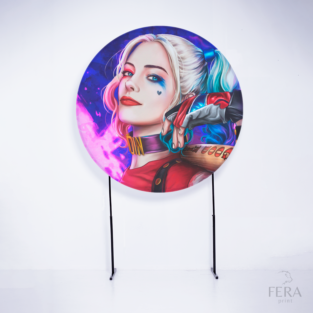 Painel Redondo Vilã Sublimado