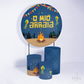 Kit Capa Cilindros + Capa Painel O Mió Arraiá Azul Sublimado
