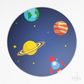 Kit 6 Capas de Sousplat Astronauta Sublimado