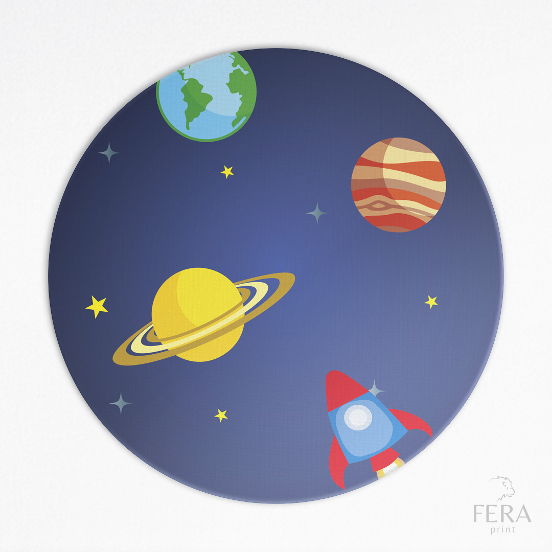 Kit 6 Capas de Sousplat Astronauta Sublimado