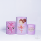 Kit Painéis + Trio Capa Cilindro Casado Bailarina c/ Elástico Veste Fácil