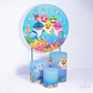 Kit Capa Cilindros + Capa Painel Bebê Tubarão Sublimado