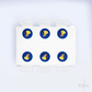 Kit 6 Capas de Sousplat Bela Azul Sublimado