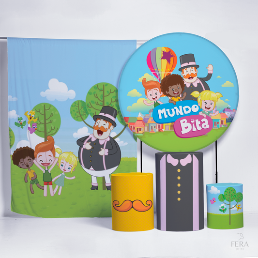 Kit Painéis + Trio Capa Cilindro Casado Bigode Sublimado