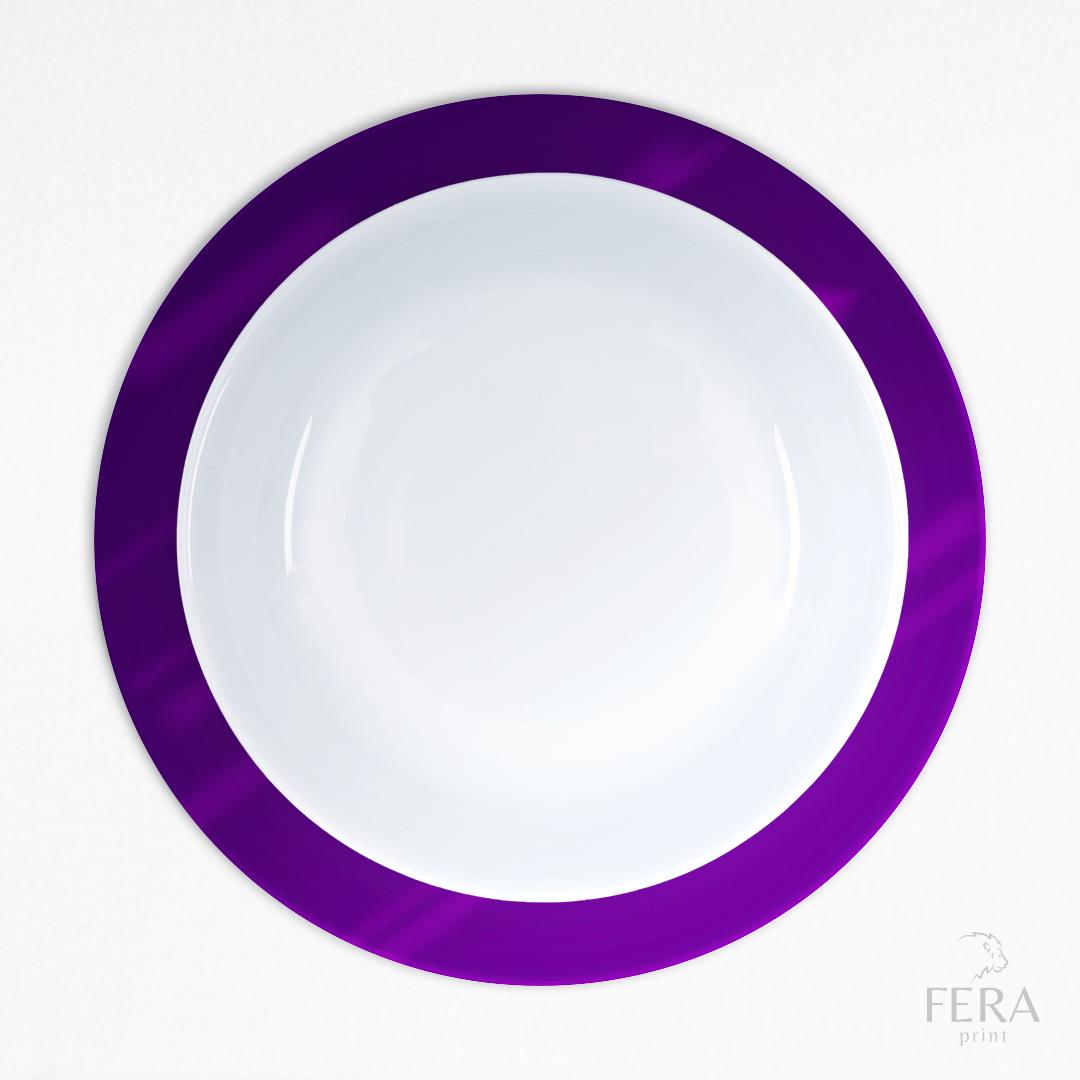 Kit 6 Capas de Sousplat Bolo Roxo Sublimado