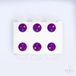 Kit 6 Capas de Sousplat Bolo Roxo Sublimado
