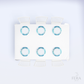 Kit 6 Capas de Sousplat Borboleta Azul Sublimado
