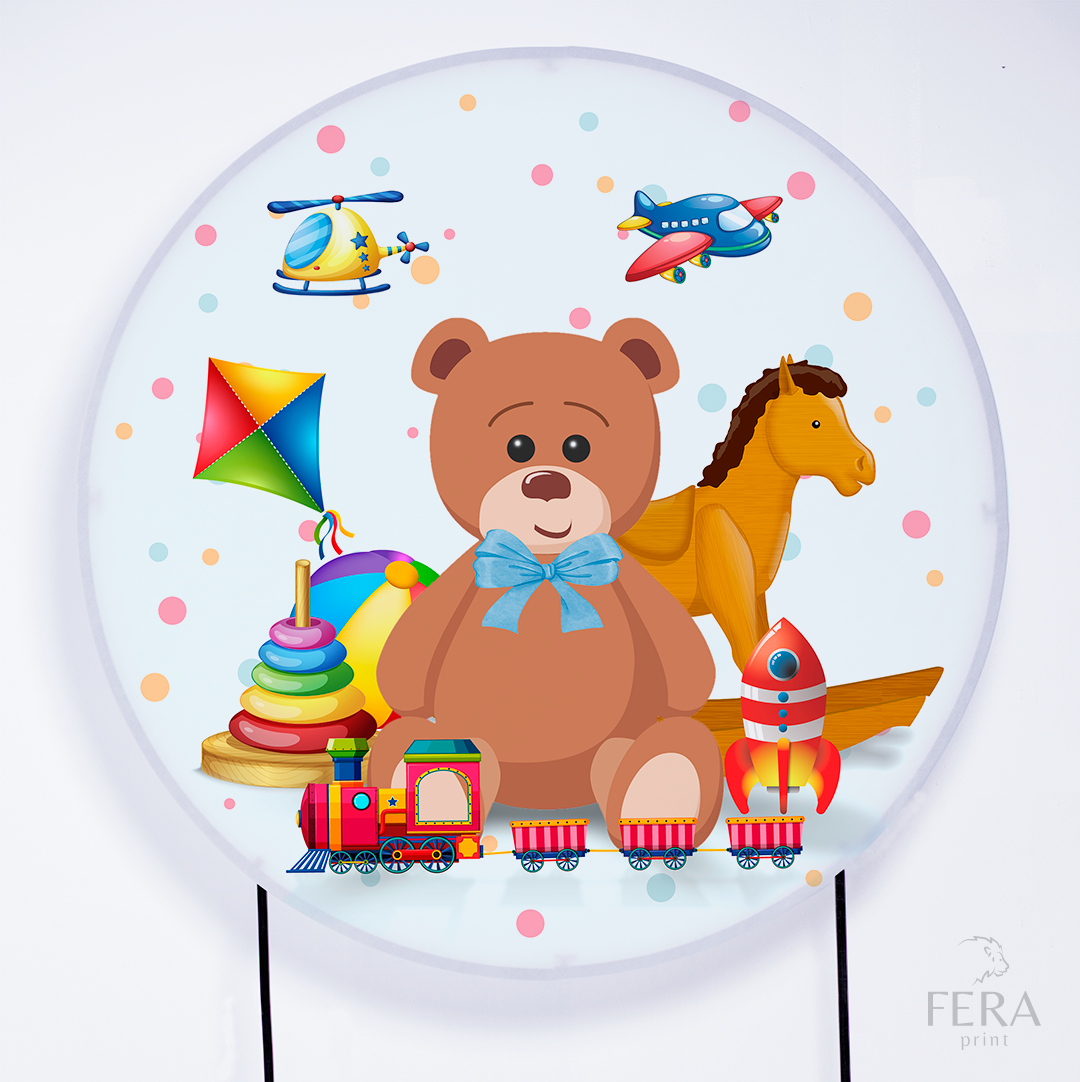 Kit Capa Cilindros + Capa Painel Brinquedos Sublimado