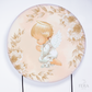 Painel Redondo Batizado Rose Sublimado
