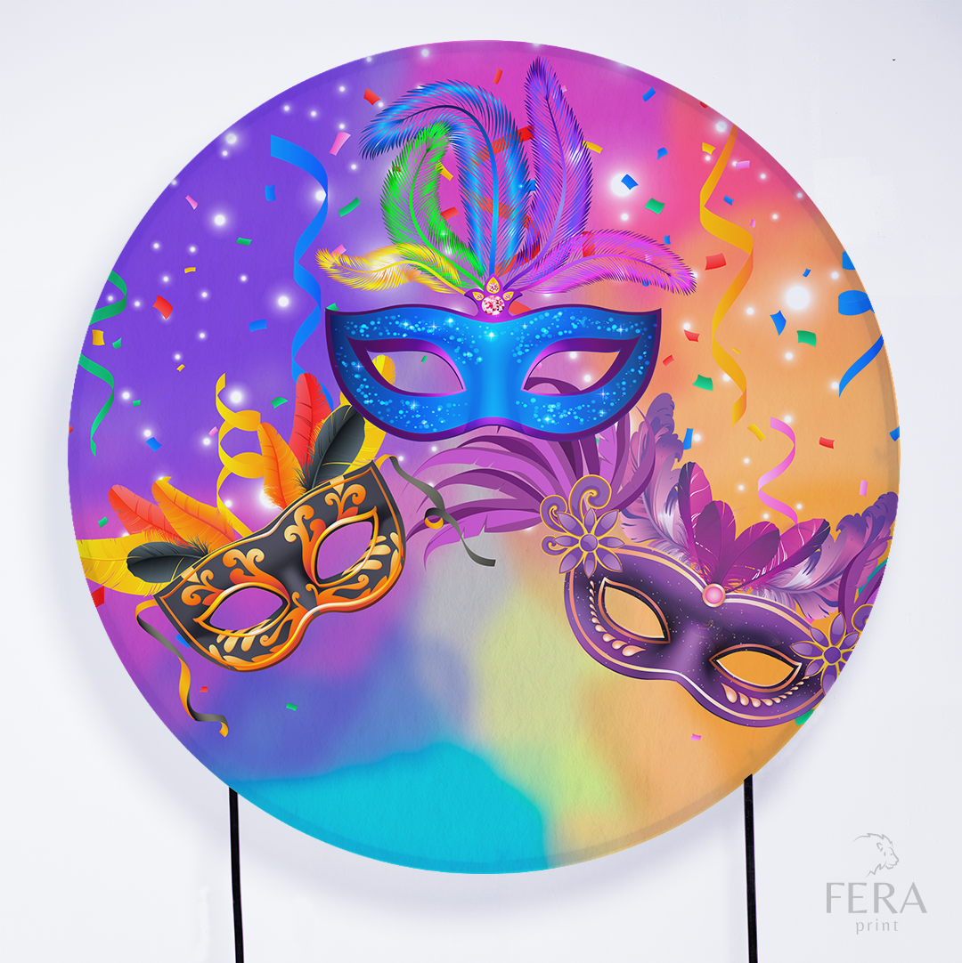 Kit Capa Cilindros + Capa Painel Carnaval Colorido Sublimado