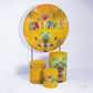 Kit Capa Cilindros + Capa Painel Carnaval Amarelo Sublimado