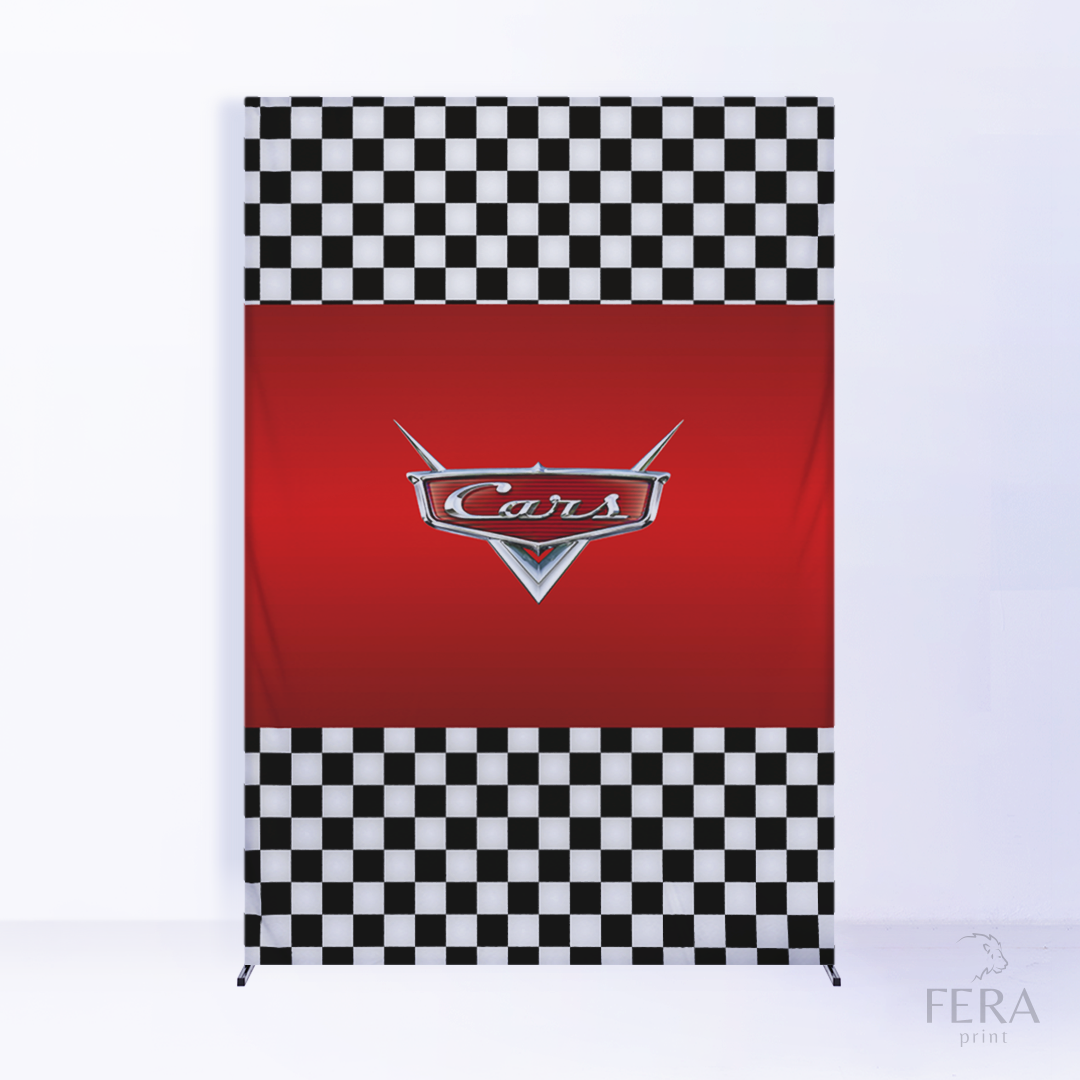 Painel Lateral Carros Xadrez c/ Forro