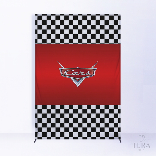 Painel Lateral Carros Xadrez c/ Forro