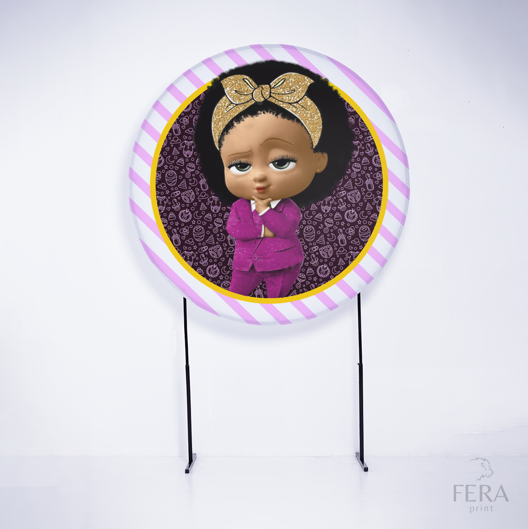 Painel Redondo Poderosa Chefinha Sublimado