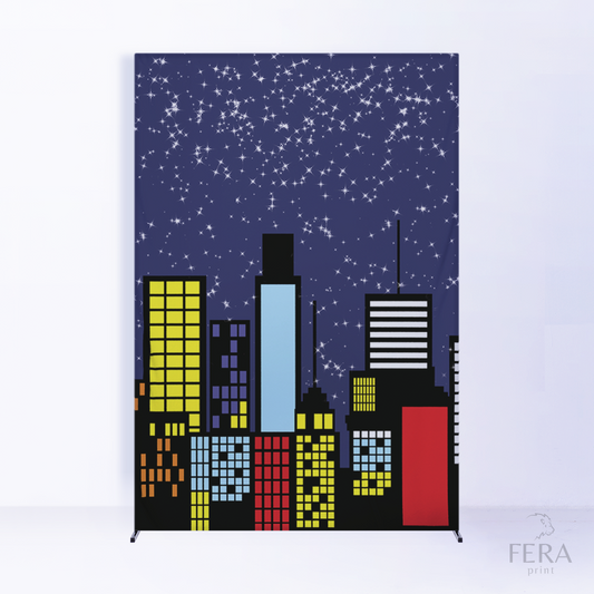 Painel Lateral Cidade Heróis c/ Forro