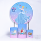 Kit Capa Cilindros + Capa Painel Princesa Sapatinho Sublimado