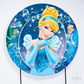 Painel Redondo Princesa Azul Sublimado