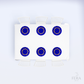 Kit 6 Capas de Sousplat Coroa Azul Royal Sublimado