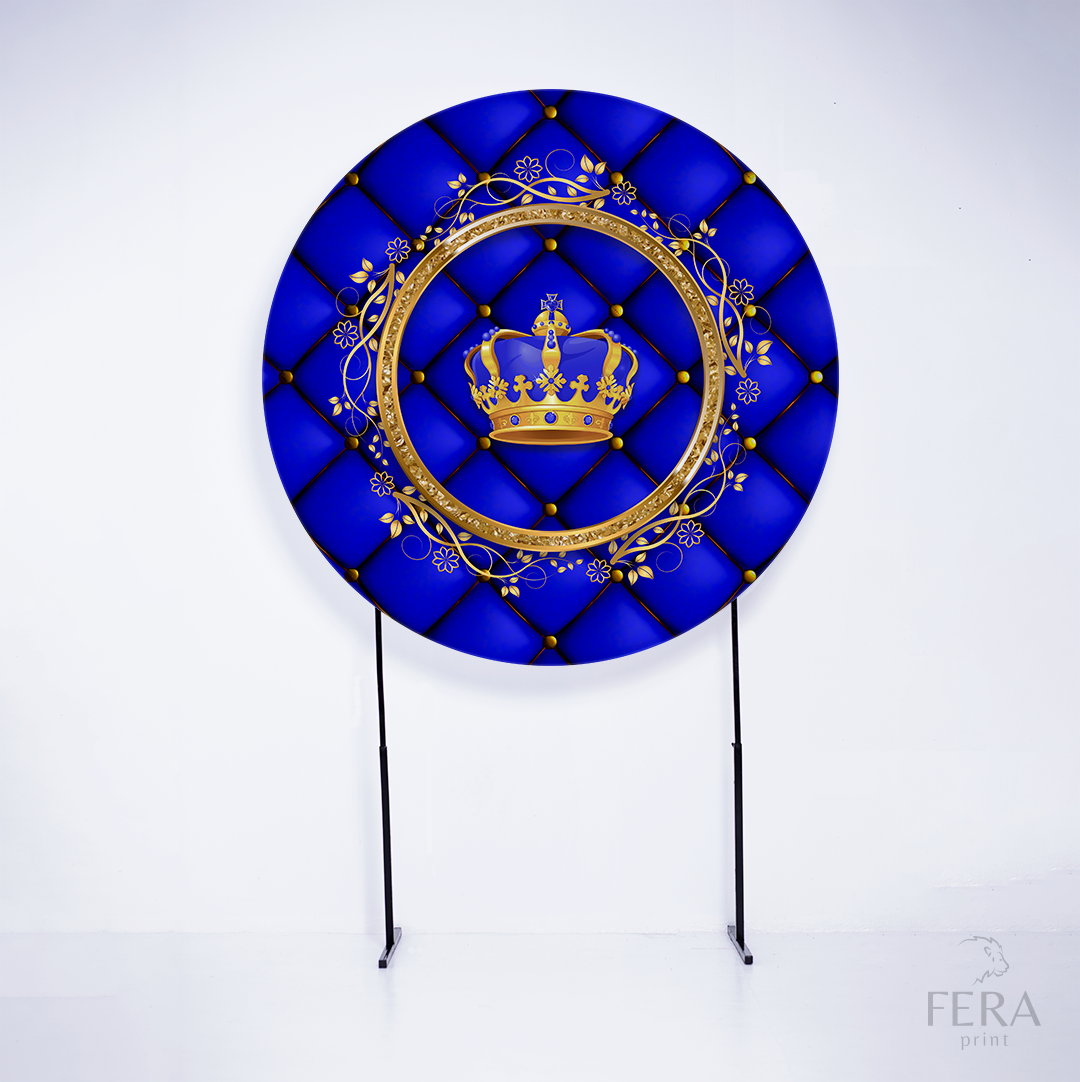 Kit Capa Cilindros + Capa Painel Príncipe Azul e Dourado Sublimado