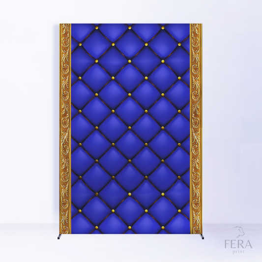 Painel Lateral Captone Azul c/ Forro
