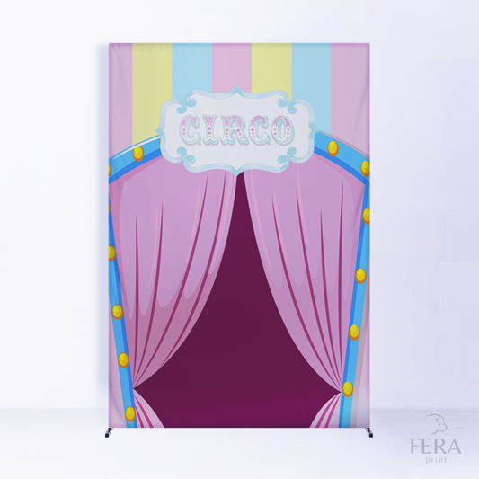 Painel Lateral Circo Colorido c/ Forro