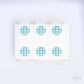 Kit 6 Capas de Sousplat Circo Xadrez Azul Sublimado