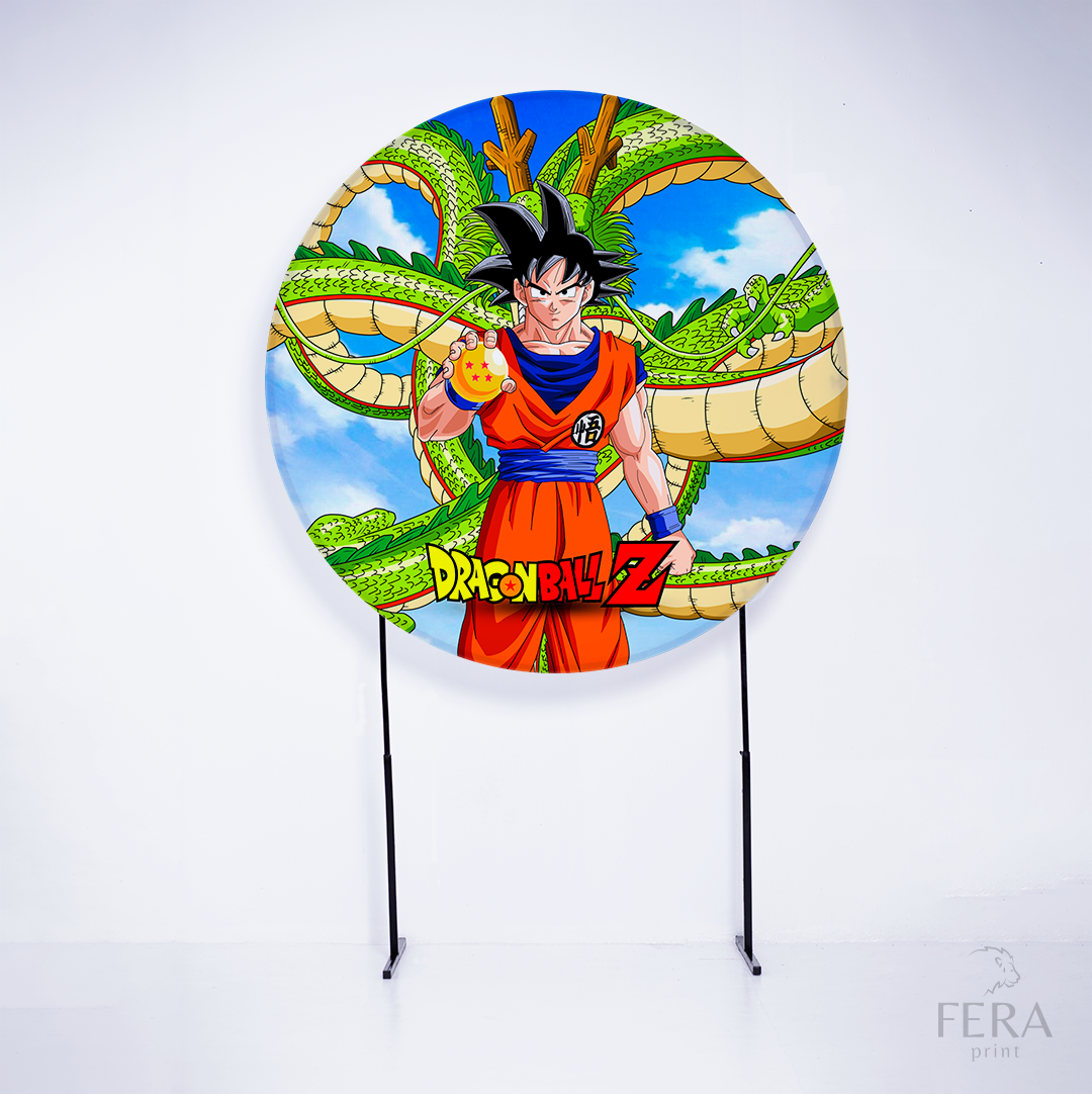 Painel Redondo Dragon Z Sublimado