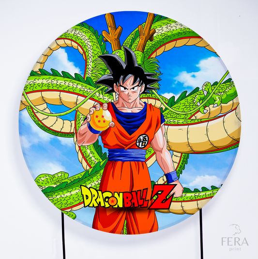 Painel Redondo Dragon Z Sublimado