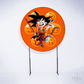 Painel Redondo Dragon Z Laranja Sublimado