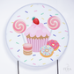 Painel Redondo Doce Cupcake Sublimado