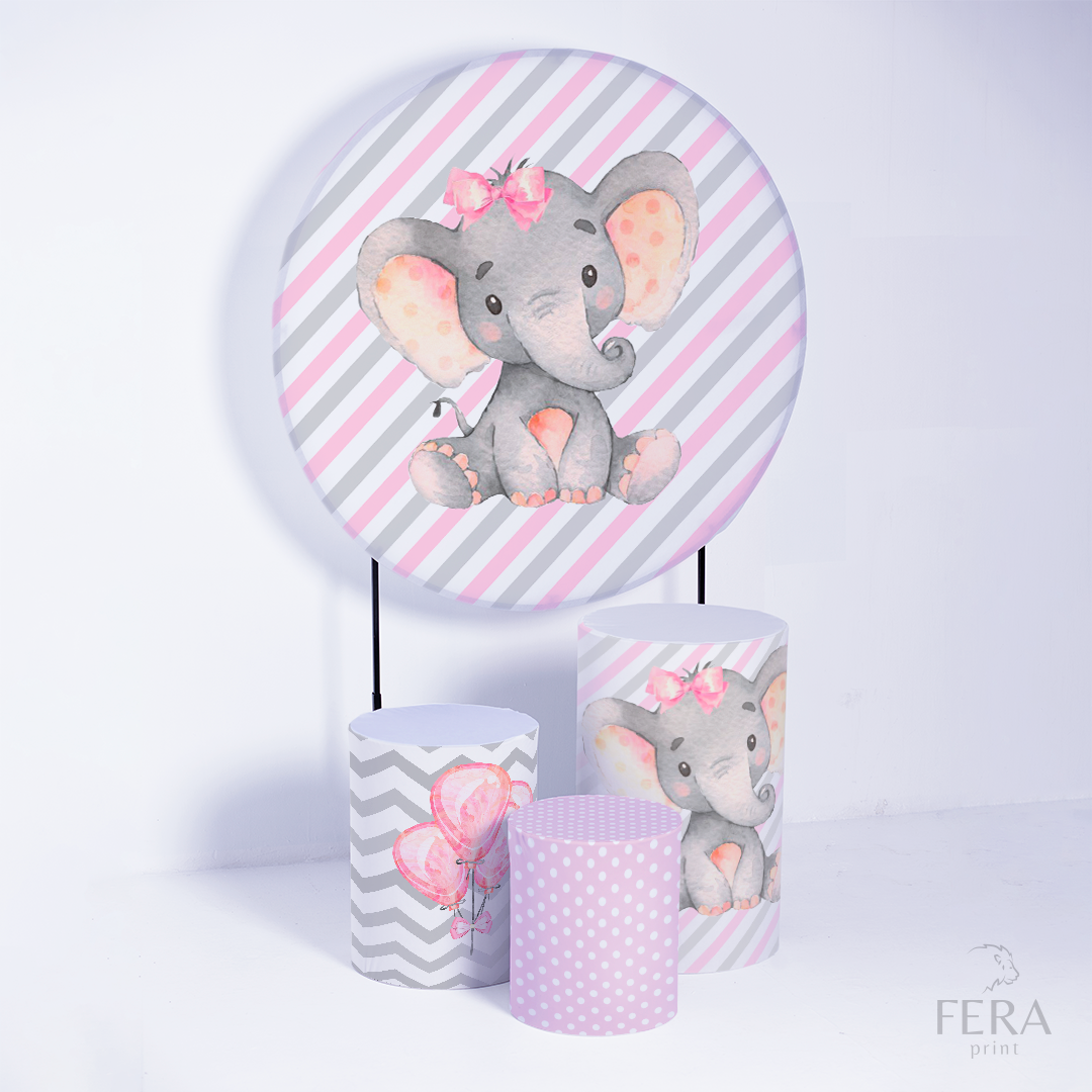 Kit Capa Cilindros + Capa Painel Elefante Sublimado