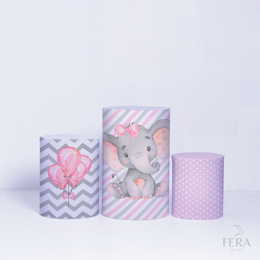 Trio Capa Cilindro Elefante c/ Elástico