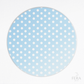 Kit 6 Capas de Sousplat Poá Azul Sublimado